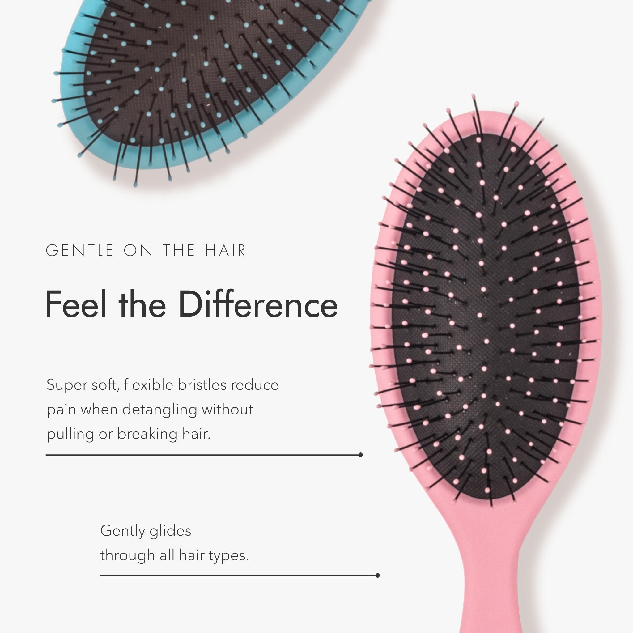 Wet & Dry Detangler Brush for All Hair Types