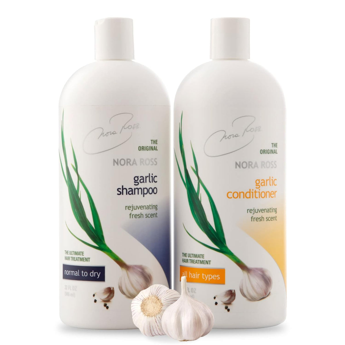 Classic Garlic Extract Shampoo & Conditioner Set 32 OZ Nora Ross