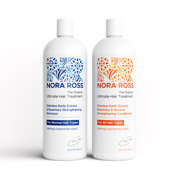 Garlic & Rosemary Strengthening Set | Shampoo + Conditioner for