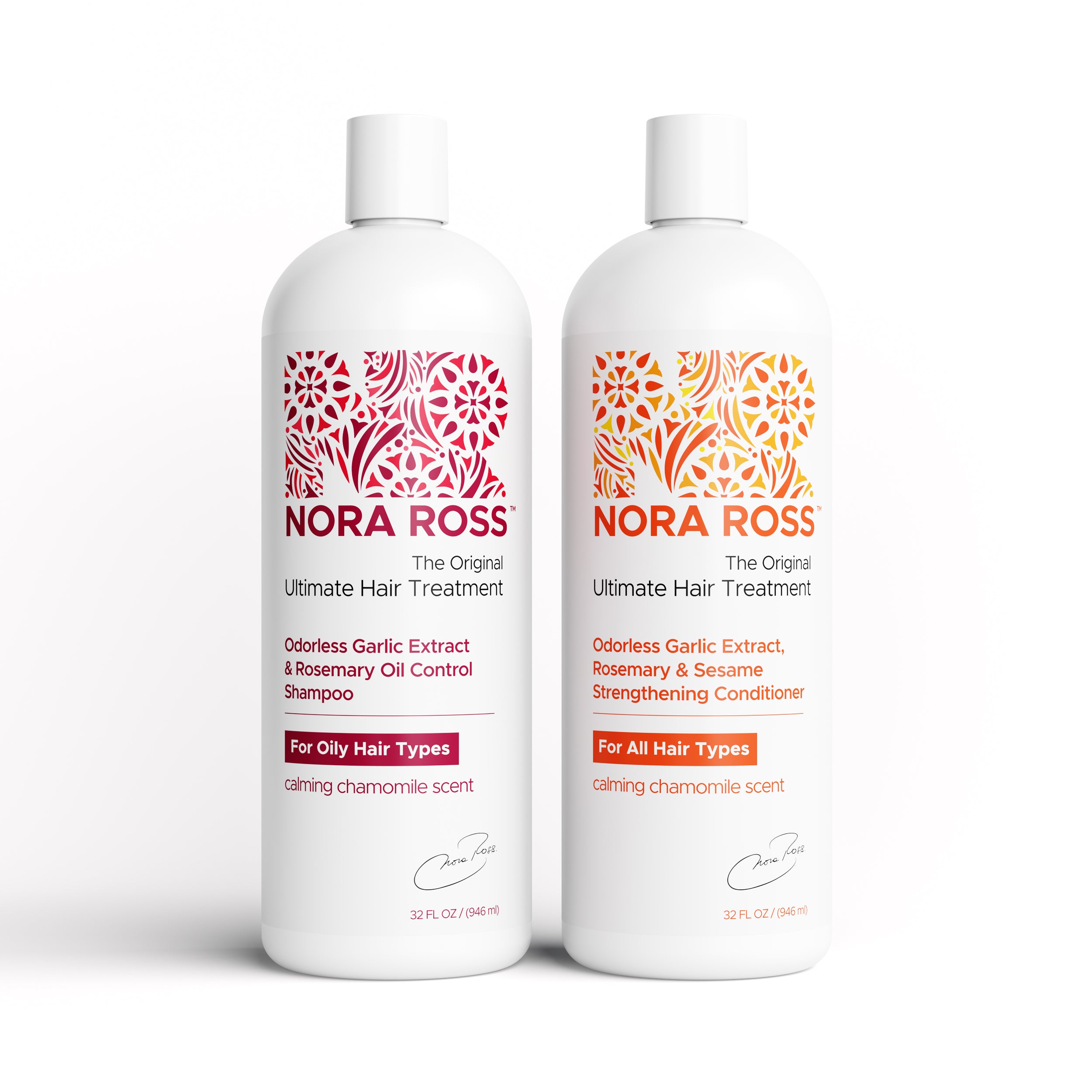 Garlic & Rosemary Strengthening Set | Shampoo + Conditioner for