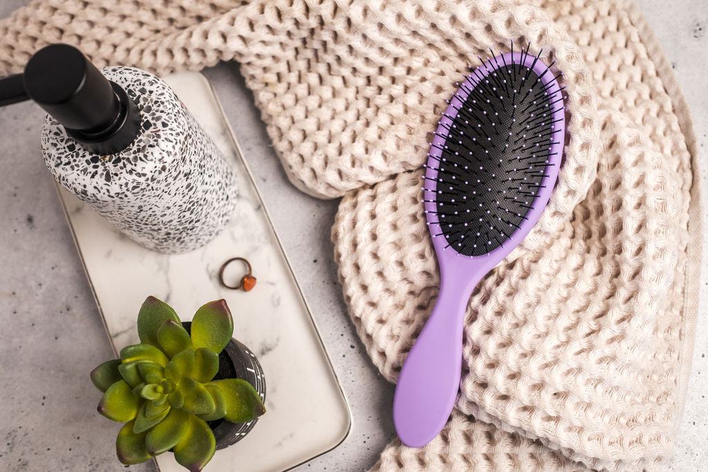 Wet & Dry Detangler Brush for All Hair Types