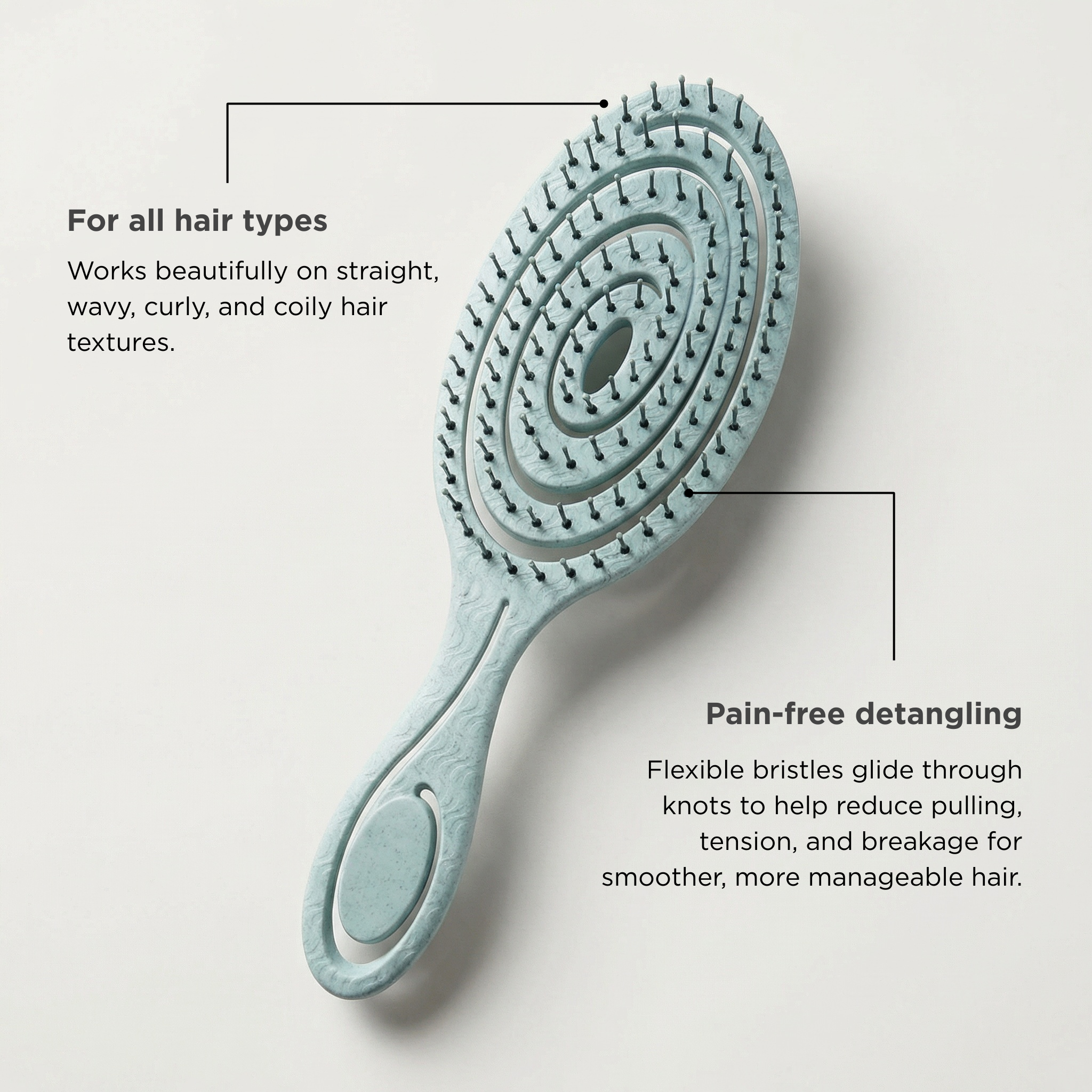 Cepillo desenredante orgánico