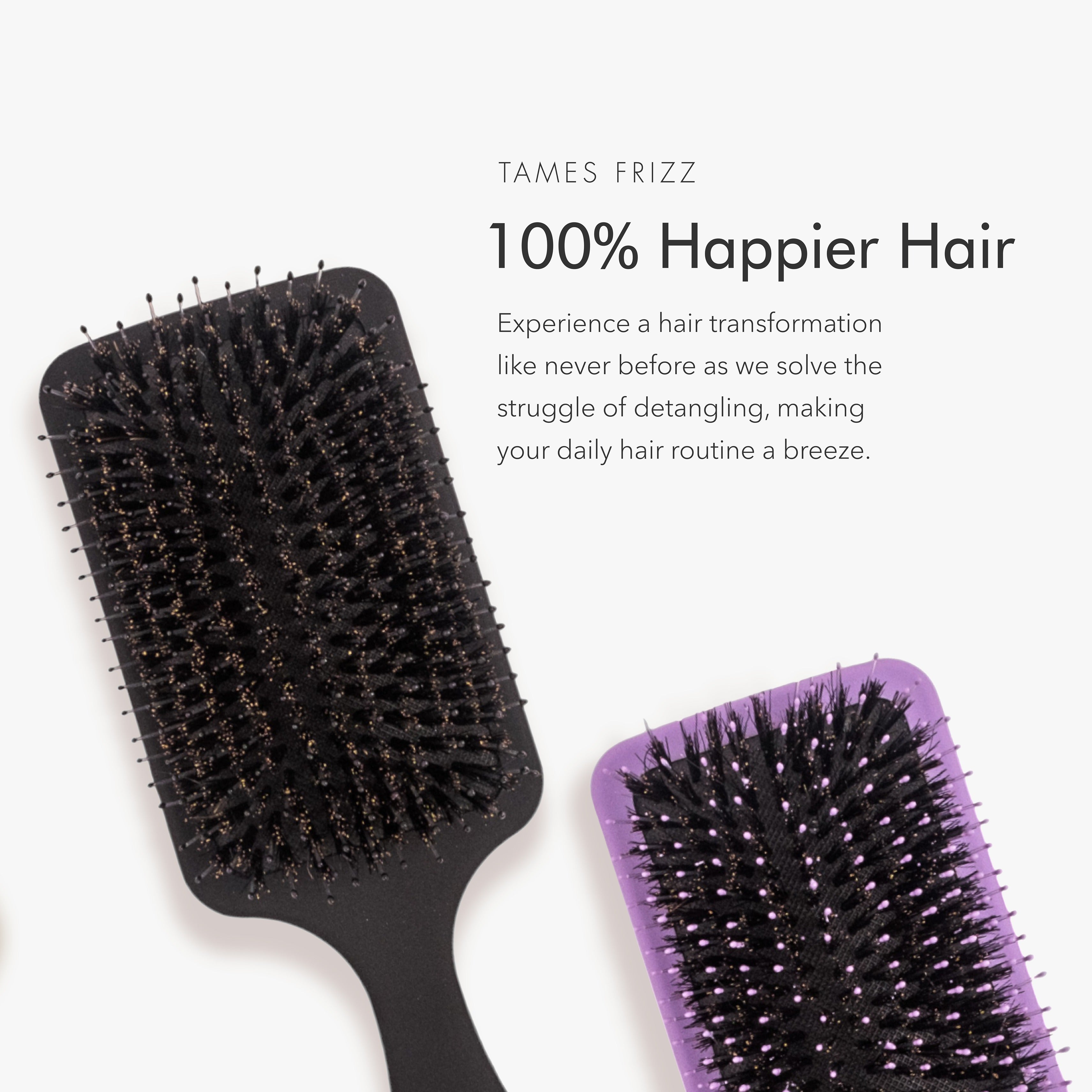 Shine Enhancing Natural Boar Bristle Paddle Brush