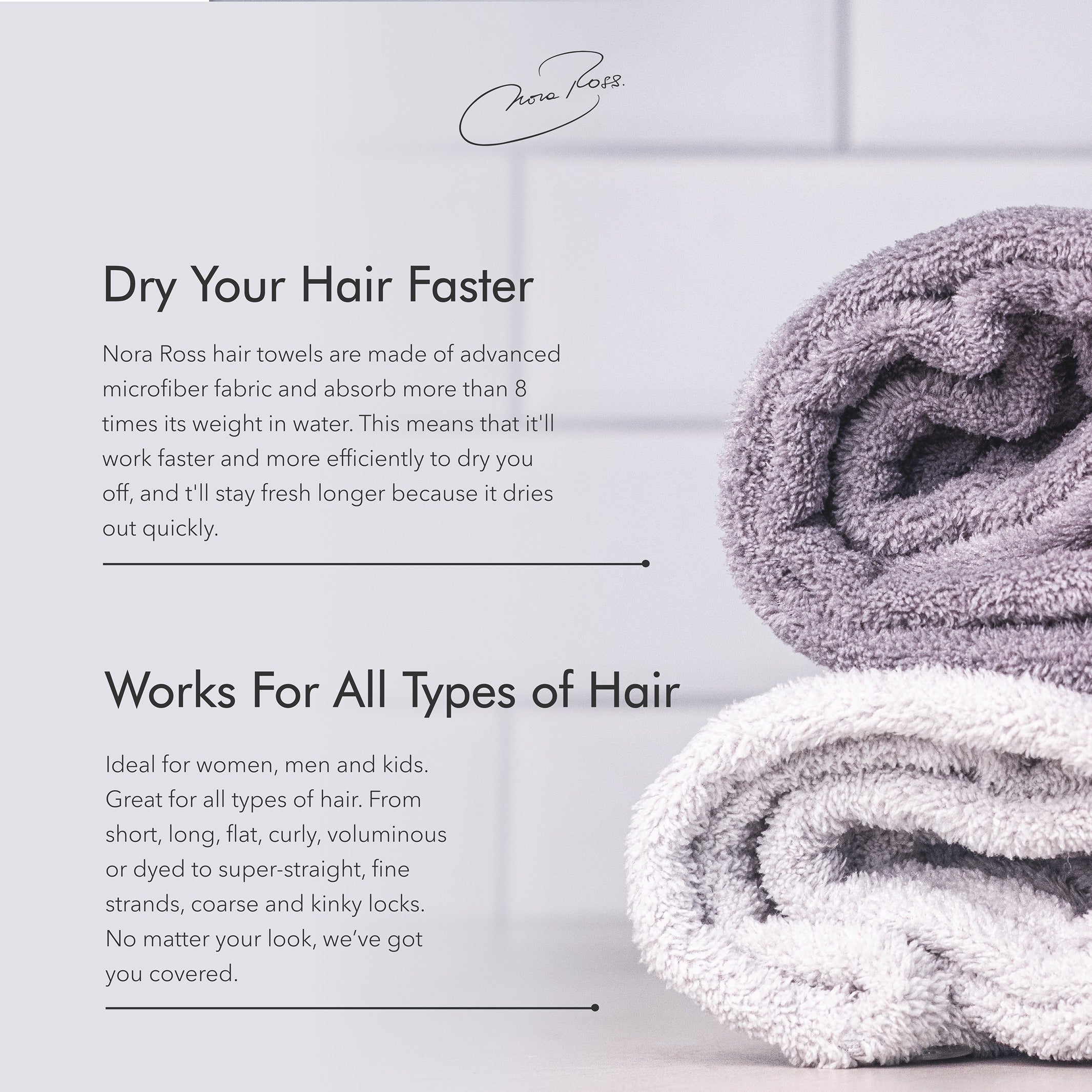 Aqua Microfiber Hair Towel For Women and Girls – The Perfect Haircare