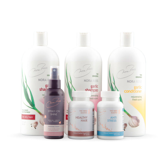 Complete Healthy Hair Supplements & Classic Shampoo Bundle for Oily Hair Types