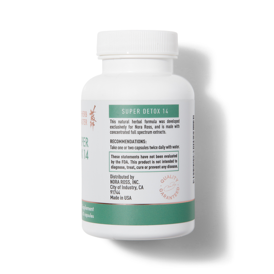 Suplementos Super Detox 14® - Suplemento de soporte para el hígado a base de hierbas con raíz de gardenia, forsythia, raíz de astrágalo